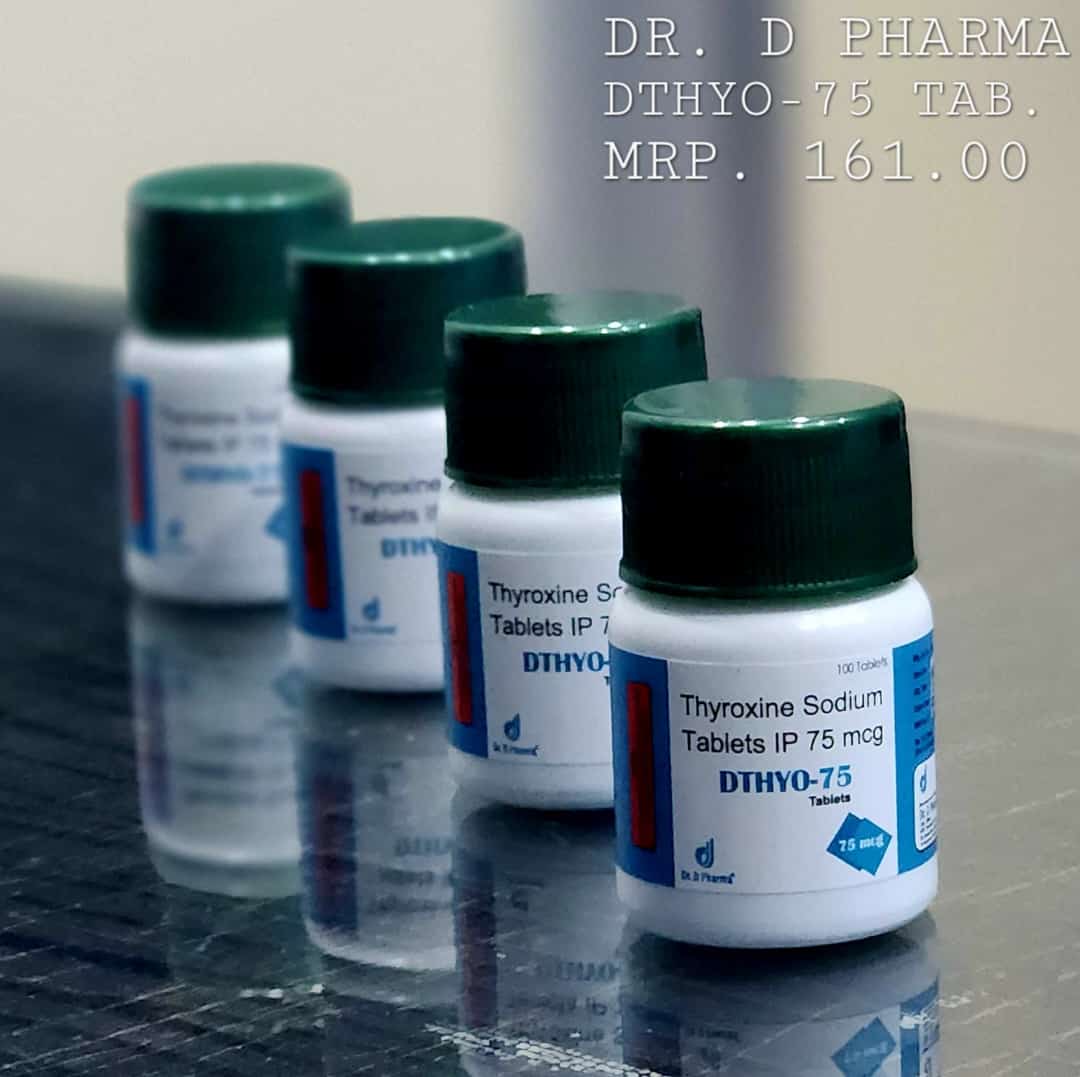 Thyroxine Sodium Tablets IP 75mg | DTHYO-75