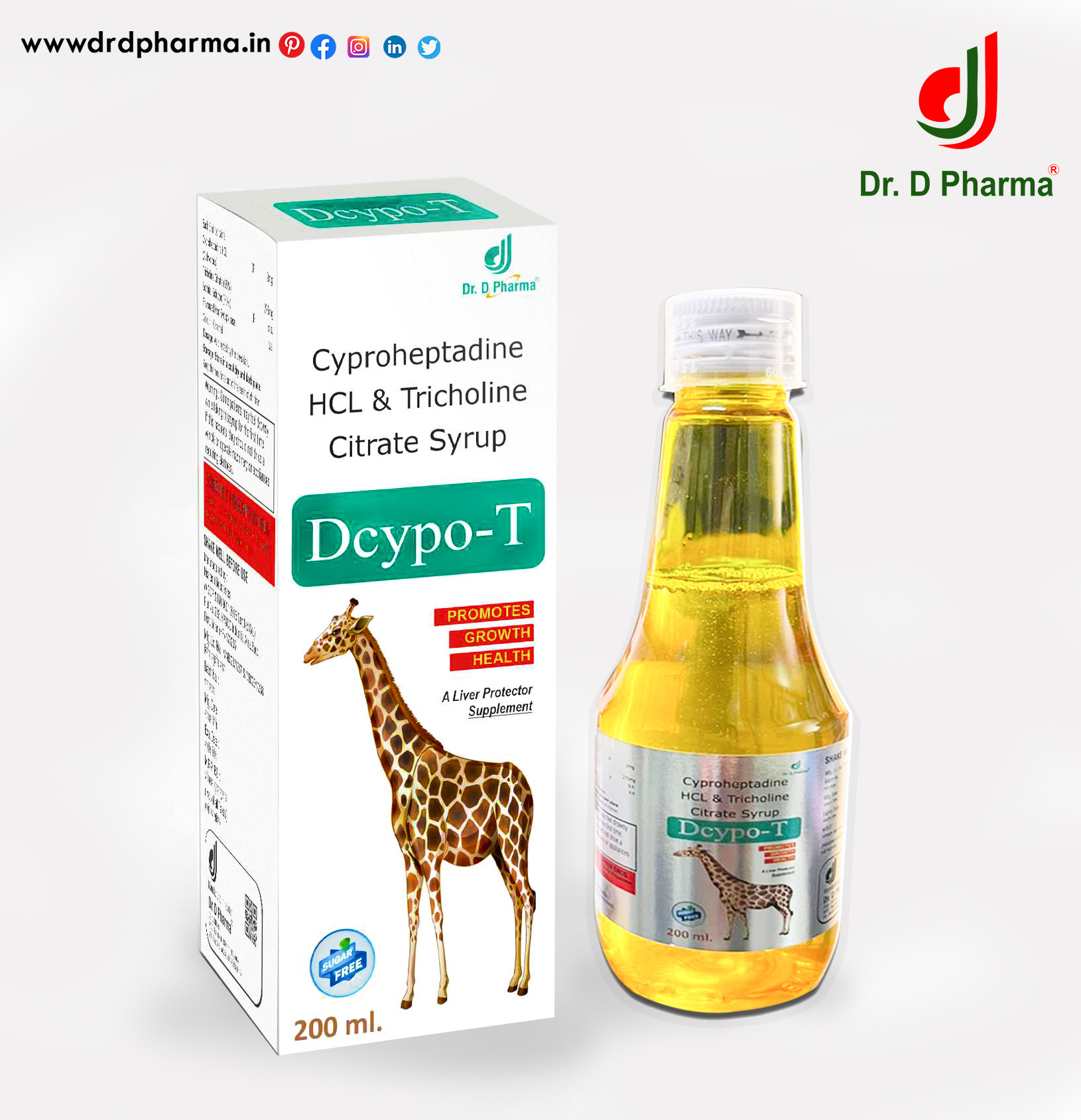 Cyproheptadine HCL & Tricholine Citrate Syrup | Doypo-T