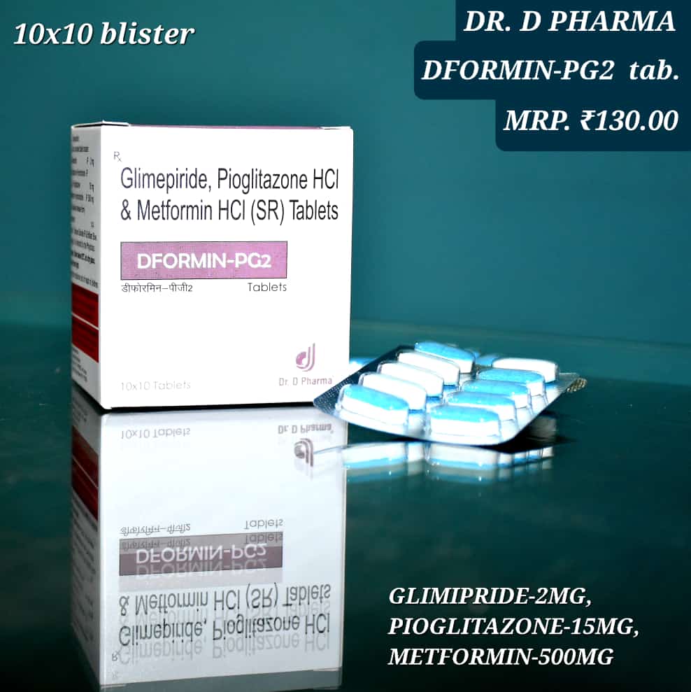 Glimepiride, Pioglitazone HCI & Metformin HCI (SR) Tablets
