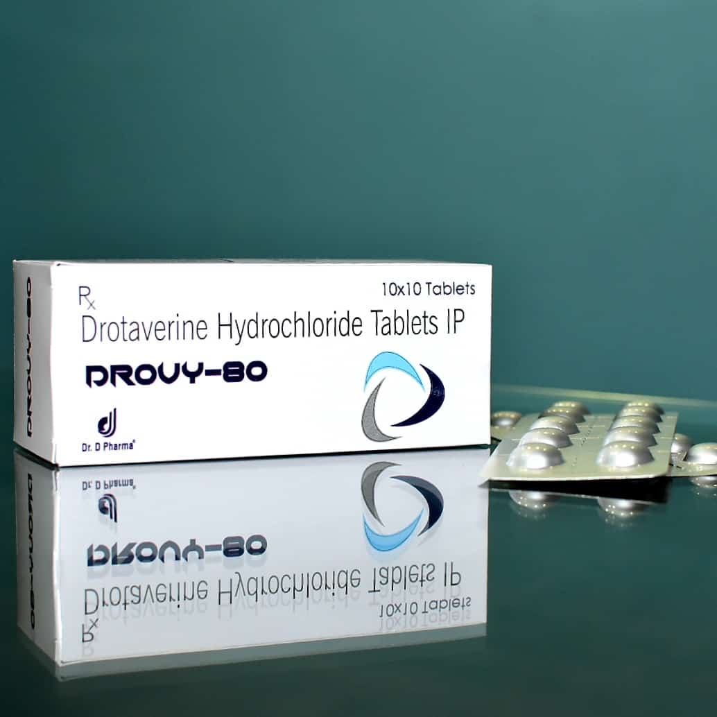 Get Drotaverine Hydrochloride Tablets IP