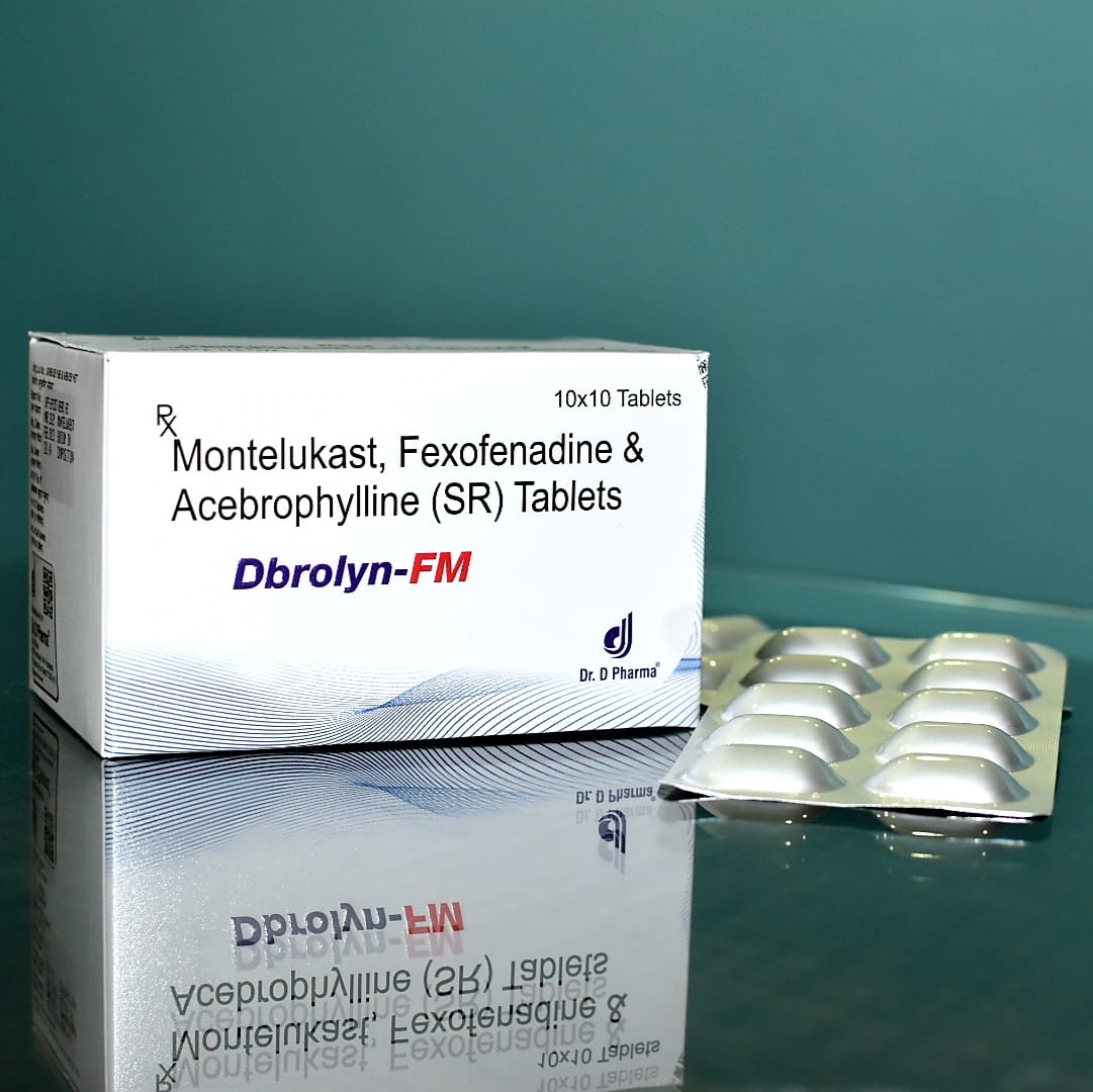 Montelukast, Fexofenadine & Acebrophylline (SR) Tablets